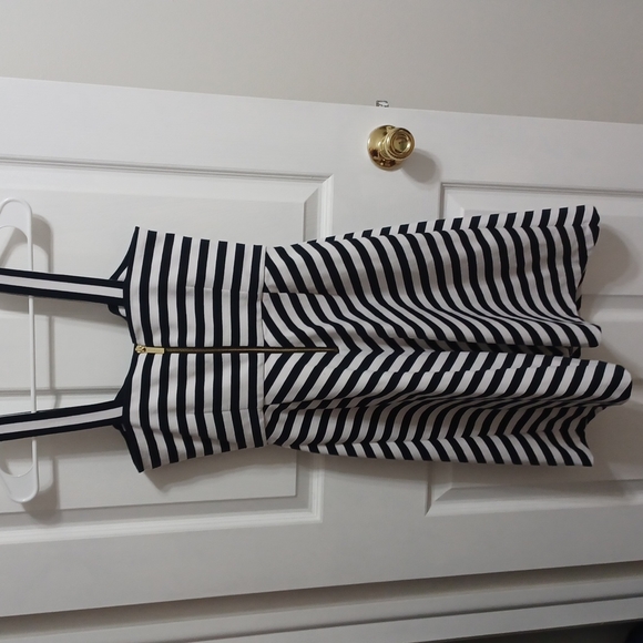 Michael Kors Striped Fit & Flare Dress - Picture 4 of 4